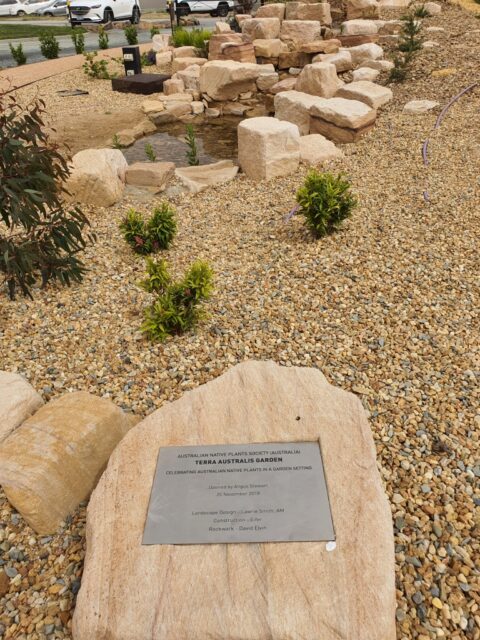 Terra Australis garden plaque
