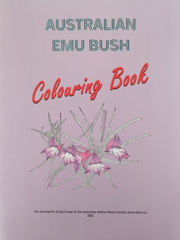 Emu bush colouring book cover
